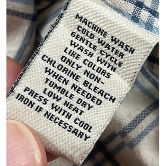 Vintage Polo Jeans Co Ralph Lauren Men's XL Windowpane Plaid Shirt Blue White - Picture 5 of 8